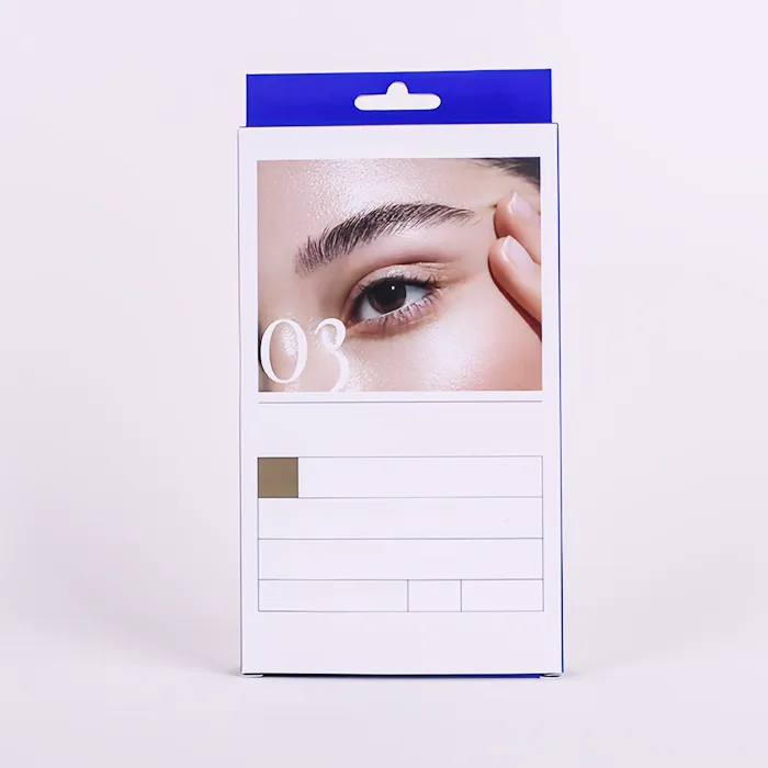 Cajas con pestañas para colgar