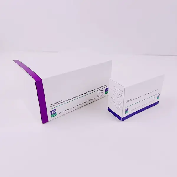 Cajas de papel para suplementos